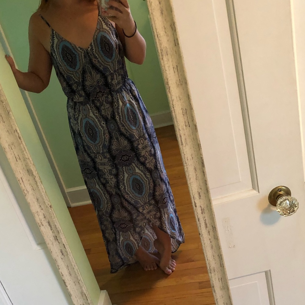 Paisley asymmetrical dress